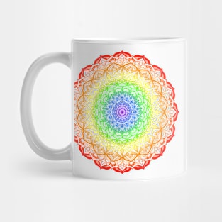 Rainbow Gay Pride Mandala Mug